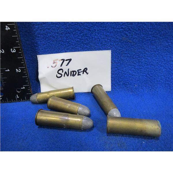Collector Ammo - 577 Snider Cartridges (Pick Up or Ship by UPS Only)