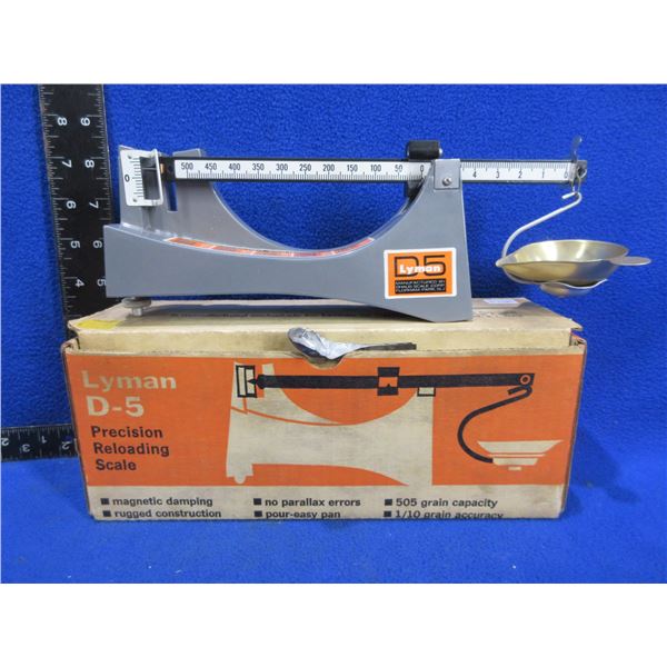 Lyman D-5 Precision Reloading Scale in Original Box