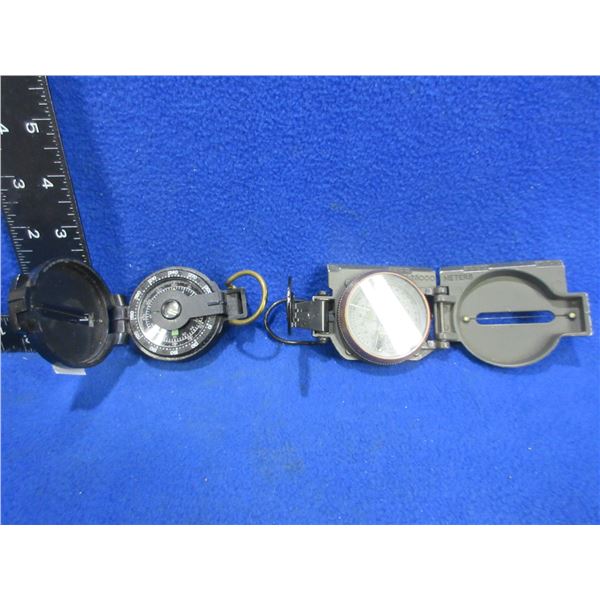 2 Vintage Compasses - Engineer and Military Marching Compass