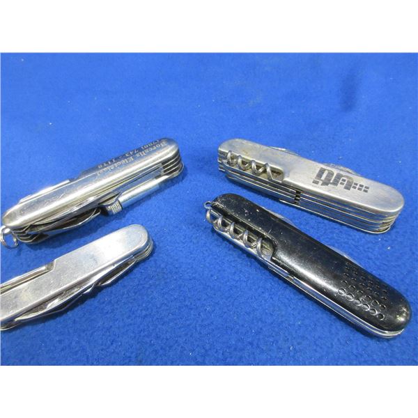 4 Swiss Style Folding Knives
