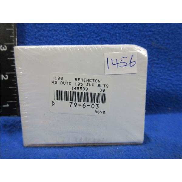 45 ACP 185gr JHP Remington Bullets - Sealed Box of 100