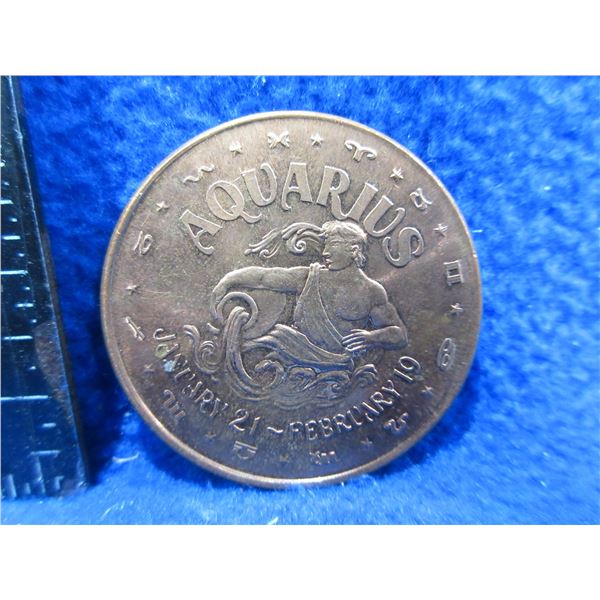 .999 Fine Copper One AVDP Ounce - Aquarius Coin