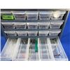 Image 5 : 33 Drawer Plastic Cabinet with Misc. Tools and Hardware