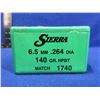 Image 2 : 6.5MM .264" 140gr HPBT Sierra MatchKing Bullets - Box of 68