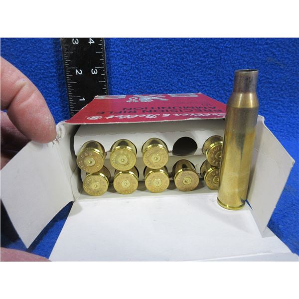 Brass Only - 338 Lapua Mag S&B Headstamps Unprimed - Box of 10