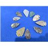 Image 1 : 10 Arrowheads - Approx. 1" to 1 1/2" Length