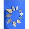 Image 2 : 10 Arrowheads - Approx. 1" to 1 1/2" Length