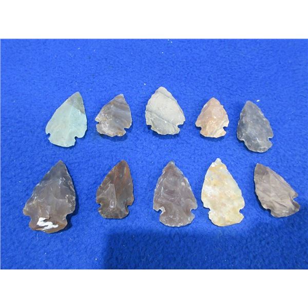 10 Arrowheads - Approx. 1" to 1 1/2" Length