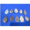 Image 1 : 10 Arrowheads - Approx. 1" to 1 1/2" Length