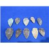Image 2 : 10 Arrowheads - Approx. 1" to 1 1/2" Length