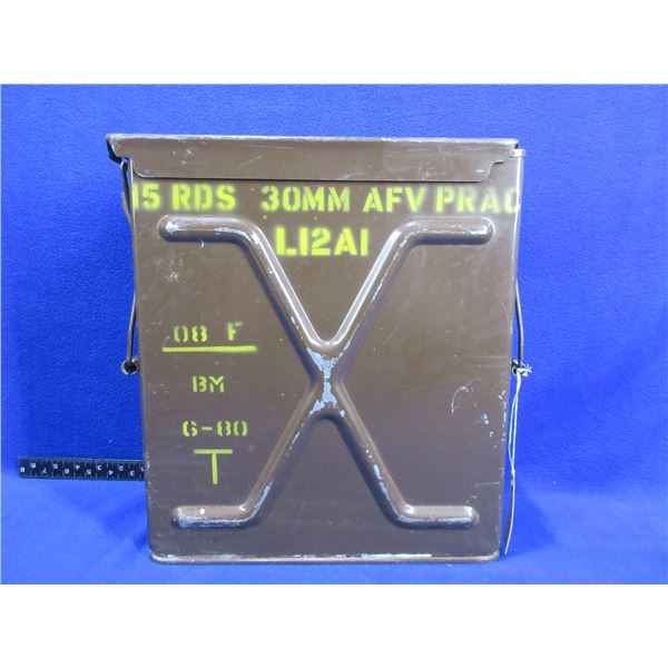 Metal Ammo Box - 15 RDS 30MM AFV - 12" x 5 1/2" x 14" High