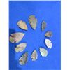 Image 2 : 10 Arrowheads - Approx. 1" to 1 1/2" Length