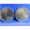 Image 2 : 2 - 2000 USA One Dollar Coins "Sacagawea Dollar"
