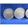Image 2 : 4 - 1967 Canadian 25 Cent Coins - .800 Silver