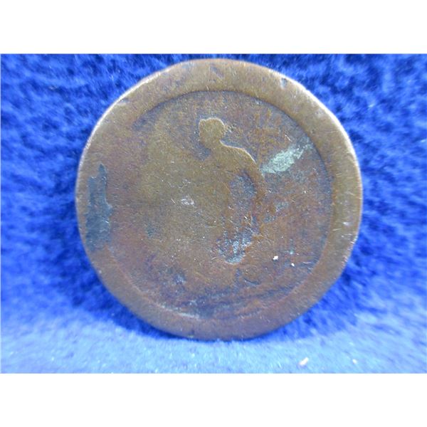 Appears to be a UK One Penny George III - Both Sides Illegible