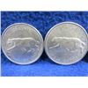 Image 2 : 4 - 1967 Canadian 25 Cent Coins - .800 Silver