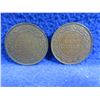 Image 1 : 2 Canadian One Cent Coins - 1918 and 1920 - George V
