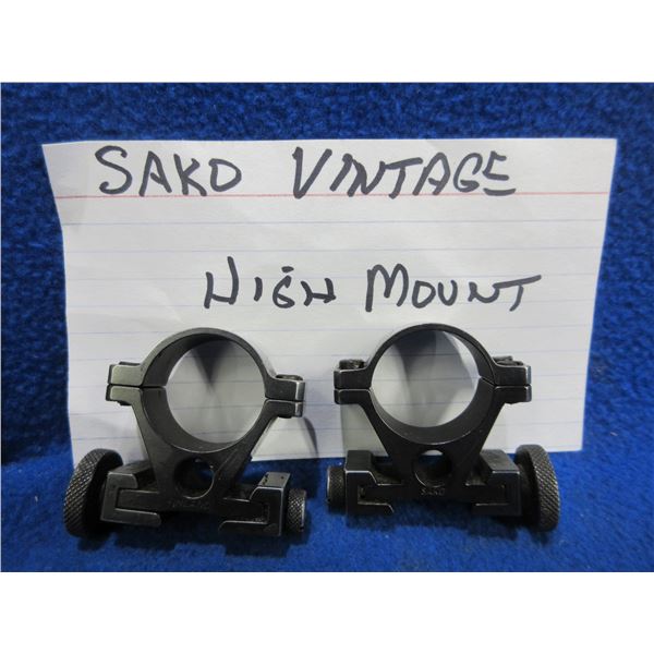 Vintage Sako 1" Steel High Rings