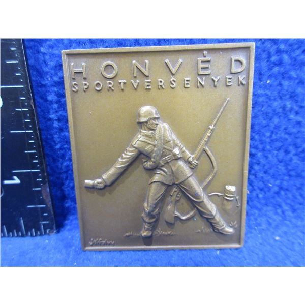 1953 Hungary Bronze Medal Plaque - Honved Sportversenyek