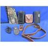 Image 1 : Lot of Misc. Ammo Pouches, Sheaths and a WW Arcade Leather Sling
