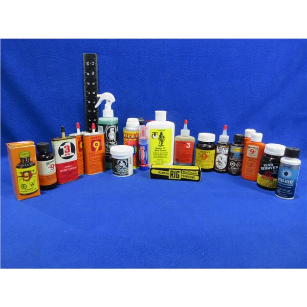 Lot of Misc. Oils & Solvents - PICK UP ONLY - Outers, Frog Lube, Hoppes 9, Etc.