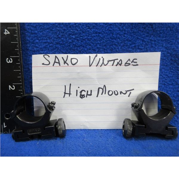 Vintage Sako 1" Steel High Rings