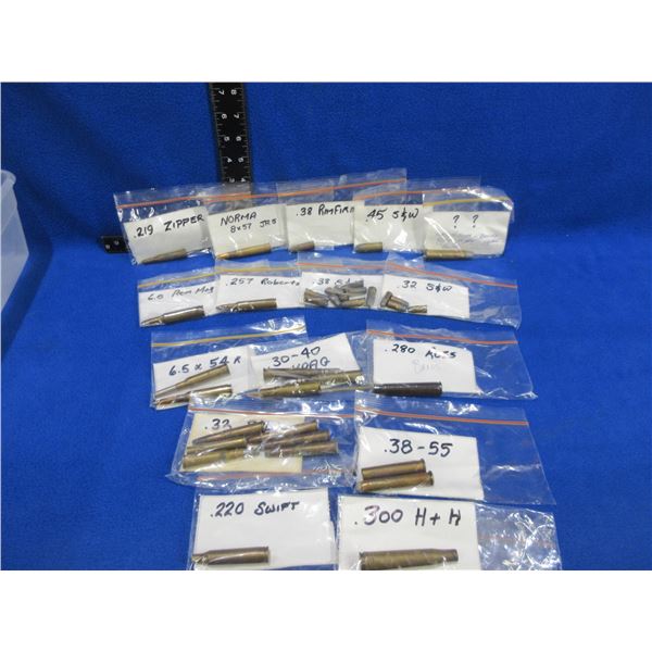 Lot of Misc. Cartridges & Brass (Pick Up or Ship by UPS Only)