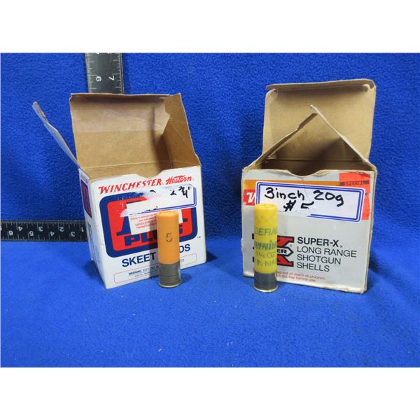 20 Ga. 2 3/4"/3" Mixed Shotshells (Pick Up or Ship by UPS Only)