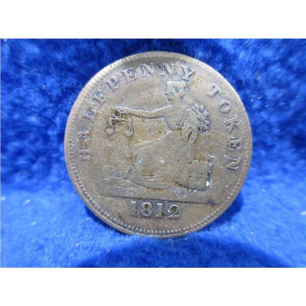 Lower Canada 1812 Half Penny Token