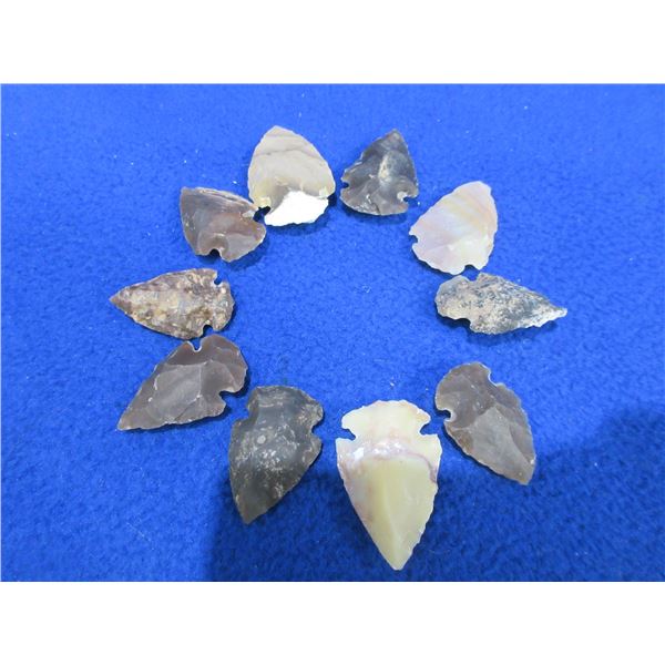 10 Arrowheads - Approx. 1" to 1 1/2" Length