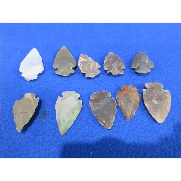 10 Arrowheads - Approx. 1" to 1 1/2" Length