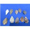 Image 2 : 10 Arrowheads - Approx. 1" to 1 1/2" Length