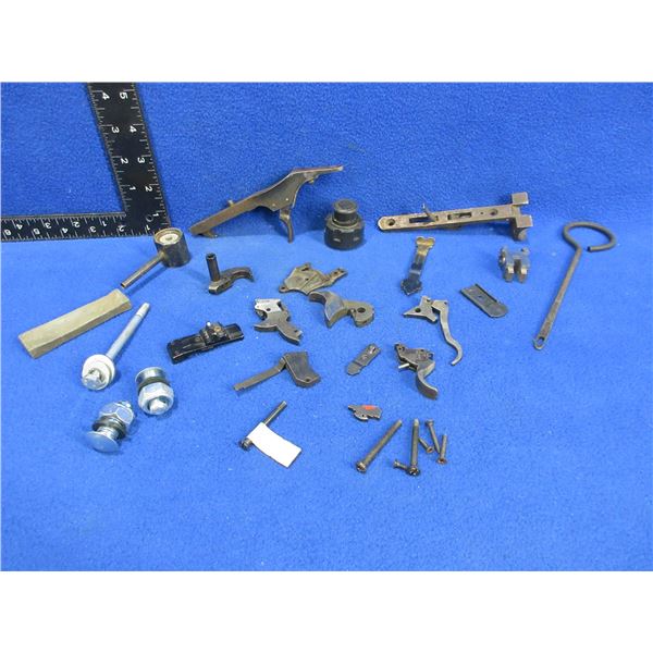 Lot of Misc. Gun Parts - Triggers, Sights, Hammers, Cleaning Rod, Etc.