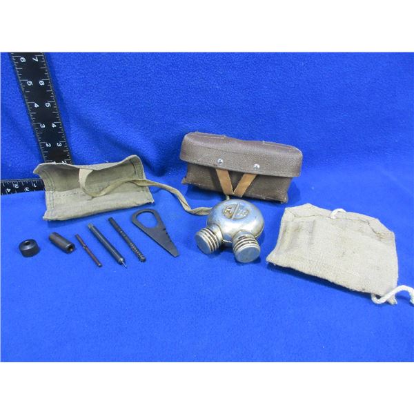 Mosin Nagant Cleaning Kit, Pouch and Double Compartment Oiler
