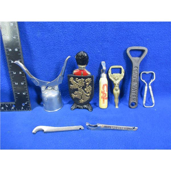 Lot of 8 Vintage Bottle Openers