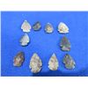 Image 1 : 10 Arrowheads - Approx. 1" to 1 1/2" Length