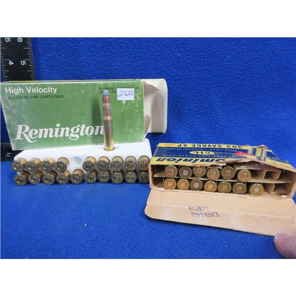 303 Savage Remington & CIL Cartridges (Pick Up or Ship by UPS Only)