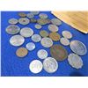 Image 2 : 28 Assorted Coins - Denmark, France, England, India, Netherlands, Etc.