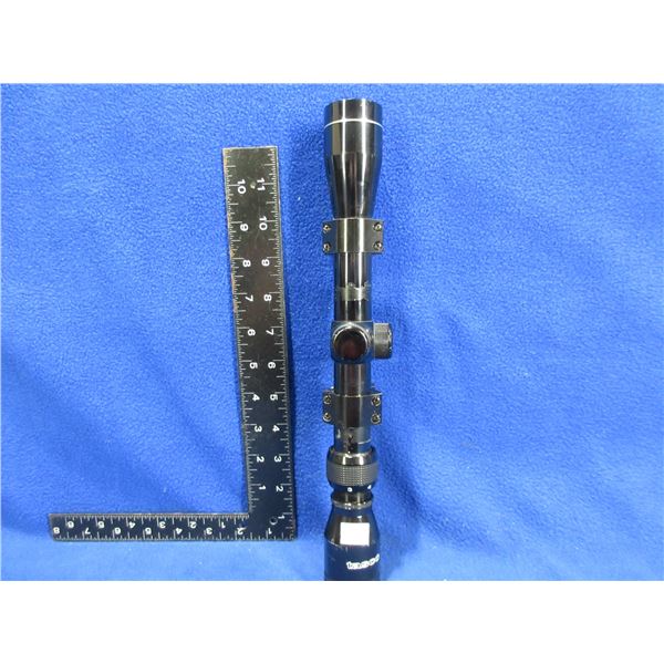 Tasco 3-9x32 Scope with 1" Rings - Appears Clear, Duplex Reticle