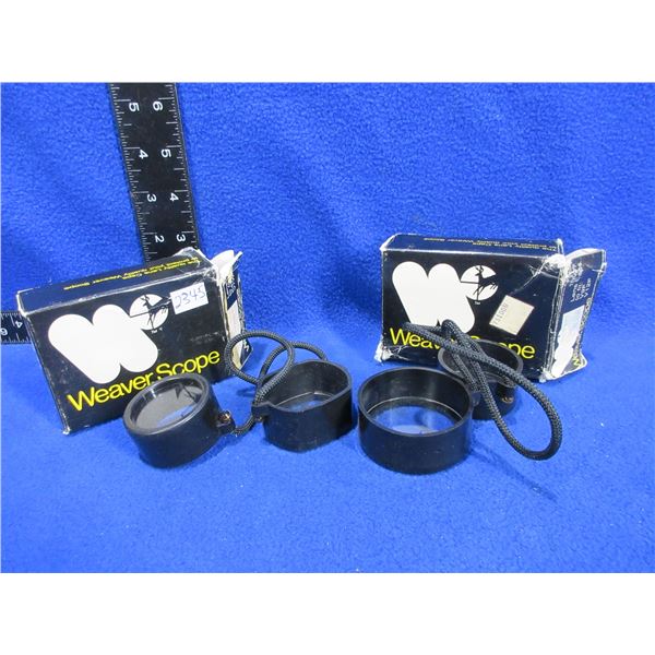 2 Pairs of Vintage Weaver Lens Caps - Fit V9F/V12F and K4W/V7W