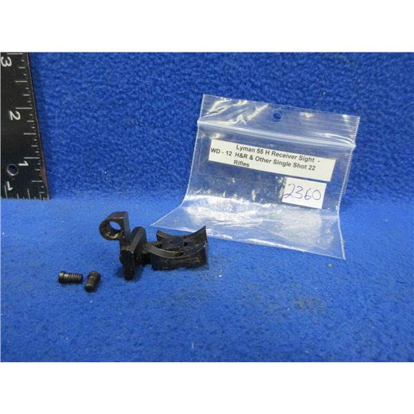 Lyman 55 H Receiver Peep Sight - H&R and Other Single Shot 22 Rifles
