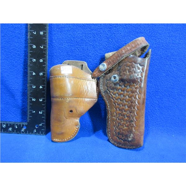 2 Leather Holsters - Bianchi # 10 and Unknown