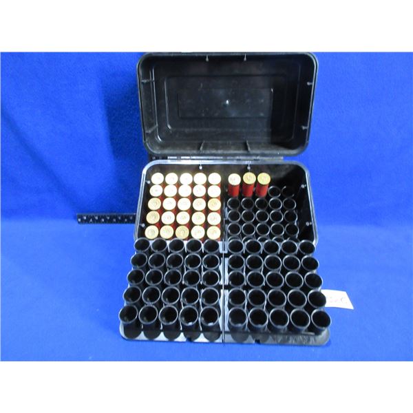 Case-Gard 100 Shotgun Ammo Box with 28 Shotshell Hulls (12 Ga.)
