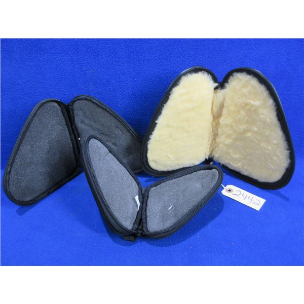 3 Soft Handgun Cases - 2 Ruger and a Leather Kolpin