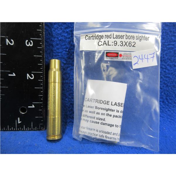 NEW - 9.3X62 Cartridge Red Laser Bore Sight with Batteries