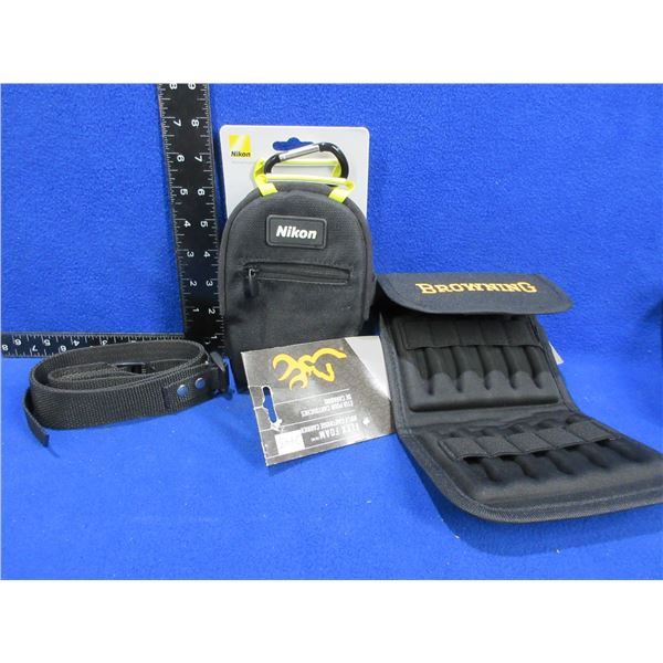 NEW - Nikon SnapPack, Browning Flex Foam Cartridge Carrier and a Strap