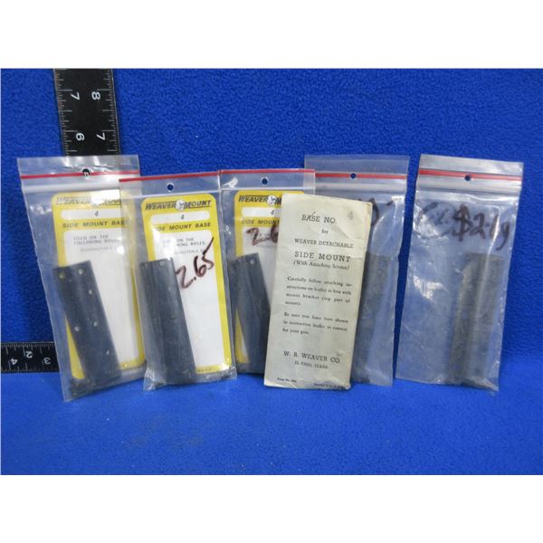 6 Weaver # 4 Side Mount Bases