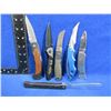 Image 1 : 5 Assorted Folding Lock Blade Knives and 1 Folding Knife