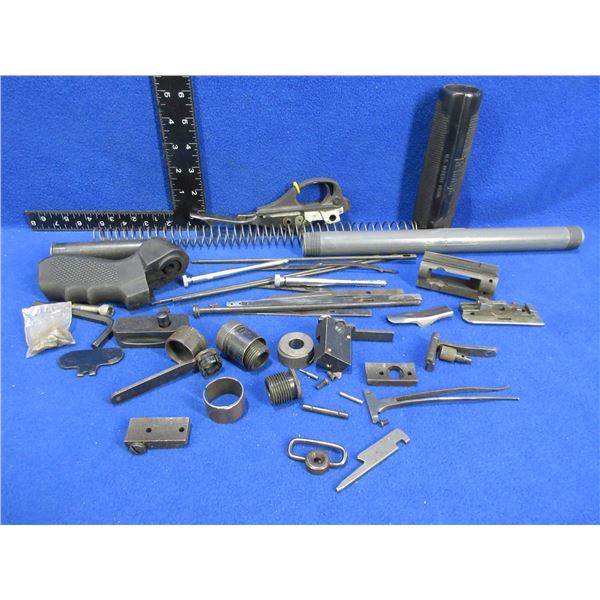 Lot of Misc. Gun Parts - Spring, Trigger Assembly, Pistol Grip, Etc.