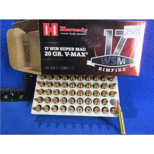 17 WSM 20gr V-Max Hornady (Pick Up or Ship by UPS Only)